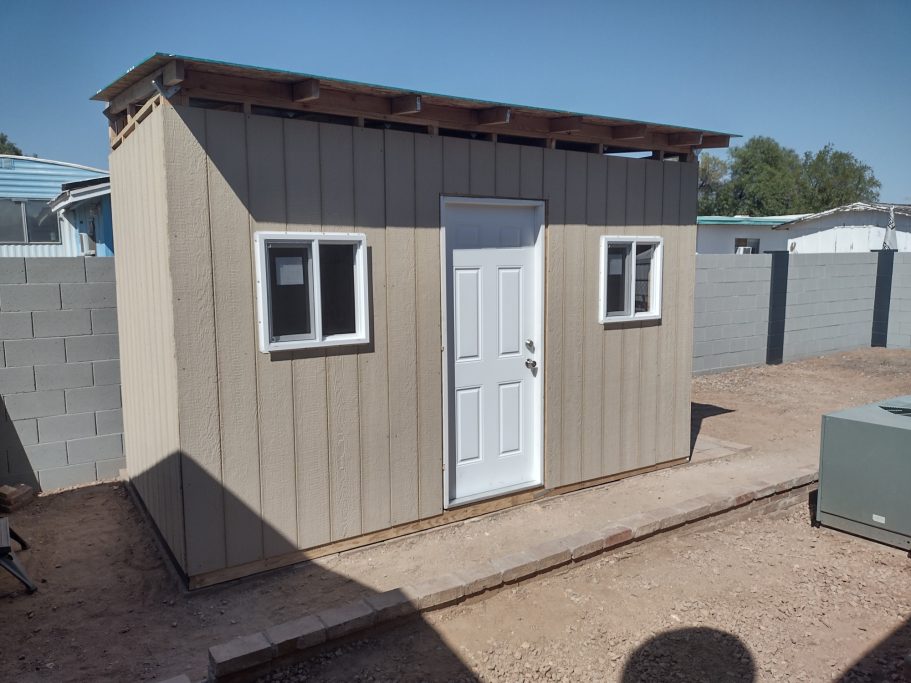 Custom Shed Siding Complete